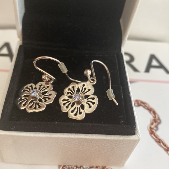 Pandora retired earrings - Picture 3 of 6
